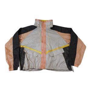 NIKE AIR JORDAN Women’s Brown Peach Yellow Future Primal Track Jacket (X-LARGE)